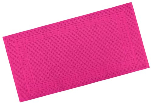 PremiumShop321 Restposten Floringo Badvorleger/Badematte Exclusiv 1100 g/m² / Badeteppich-fuchsia-50x100