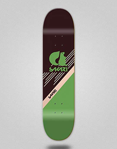 Monopatín Skate Skateboard Deck Tabla Sakari Vin Art Green (8.5)
