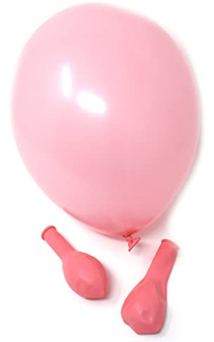 Twist4 Luftballons - Made in EU - Premiumqualität - 100% Naturlatex - Dekorationen für Geburtstage, Babyparties, Hochzeiten und Taufen (rosa, 50 Stück)