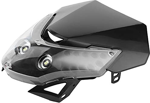 Yctze Phare Dirt Bike, DC12V Dirtbike Moto Phare LED Sport Personnalisé Carénage Lumière Remplacement Universel pour La Plupart Des Véhicules Tout-Terrains Et Motos plaque de fourche universelle
