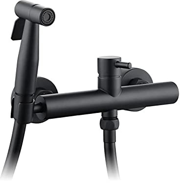 SXLSZ Portable Toilette Bidet Spray avec Chaude et Froide Eau, Montage Mural Poignée Unique Douchette à Main Bidet Kit Haute Pression Tête de Pulvérisateur de Bidet