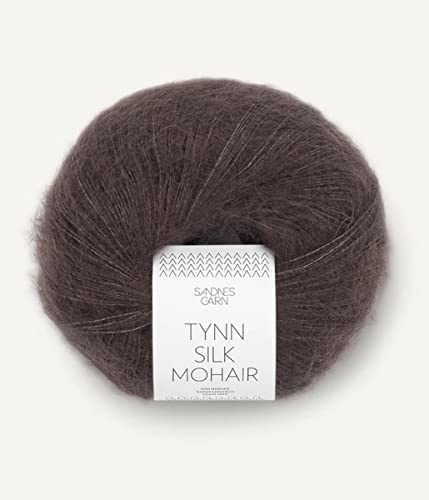 Sandnes Garn Tynn Silk Mohair ca. 212 m col. 3880 mork sjokolade 25 g