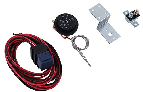 Leapiture 21Pcs Set Thermostat de Radiateur de Refroidissement Contrôle de Relais Thermostat de Ventilateur de Voiture Thermostat de Ventilateur pour Voiture Accessoires pour Voiture Camion 12V