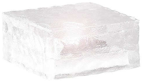 Lunartec LED Pflaster-Steine: Solar-LED-Glasbaustein mit Lichtsensor, Versandrückläufer (Pflaster Beleuchtungen Solar, Solarsteine für den Garten)