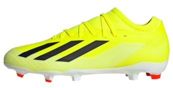 adidas Unisex X Crazyfast League FG, Solar Yellow/Core Black/Cloud White, 46 EU