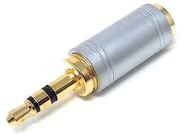 DRUT 1pcs 2.5mm Socket to 3.5mm Jack Plug Stereo Headphone Audio Cable | Adapter Silver
