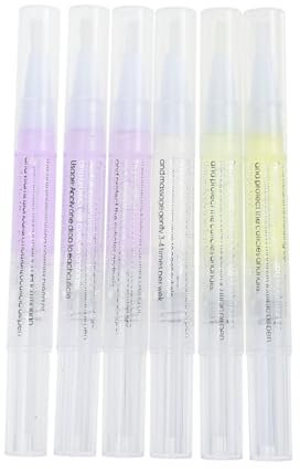 Beavorty 6pezzi Penna Per Olio Cuticole e Unghie Trattamento Idratante e Ammorbidente Cura Delle Unghie Facile e Pratica e Leggero Design