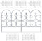 Relaxdays 30x Recinzione per Aiuole, Set da 30 Bordature Prato, HxL 38x68,5 cm, Bordi Decorativi Giardino, Plastica, Grigio