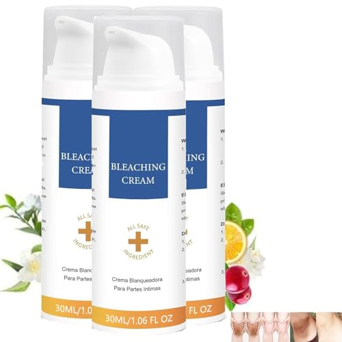 Skin Lightening Cream,Intim Bleaching Cream,Skin whitening Cream,Dark Spot Remover,Aufhellende Creme,Hautaufhellungscreme für intimer Bereich, private Teile, Unterarm, Knie, innerer Oberschenkel (3PC)