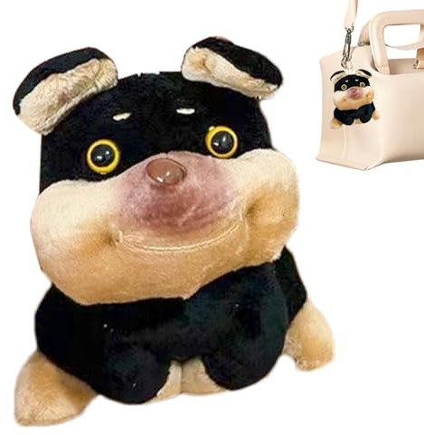 Plush Doll Pendant | Stuffed Bee Puppy Doll Pendant Keychain,Vivid and Cute Keychain Decoration for Bags, Car Keys, Backpack, and Mobile Phones