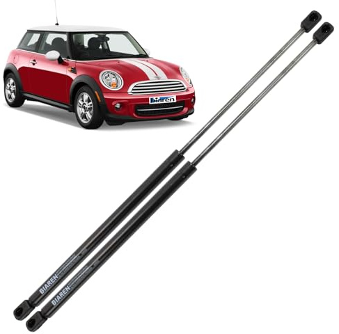 BIAREN Lot de 2 vérins à gaz pour capot avant Mini Cooper R50 R53 (2001–2006) Système de levage 270 (N) 575 mm – 51237175020 51234360740