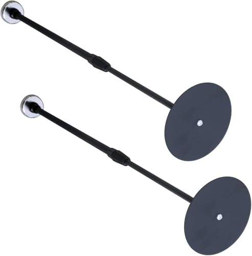 Lot de 2 outils de mesure magnétiques puissants de 40,6 cm à 73,7 cm réglables pour bois de chauffage, noir