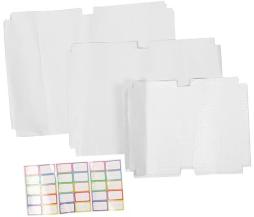 EXCEART 1 Klarer Buchdeckel buchschutzfolie selbstklebende buchfolie Buchumschlagfolie Buchfolie für Schulbücher transparenter Buchumschlag Einband der Schulbücher Schutzhülle Weiß