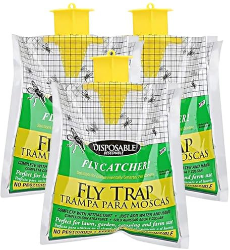 3X Trappola per mosche, 3X attrattivo, Trappole per mosche da esterno, Trappola per mosche della frutta, Trappola per mosche della frutta per la cucina, per Esterno, Interno, Giardino, Cucina