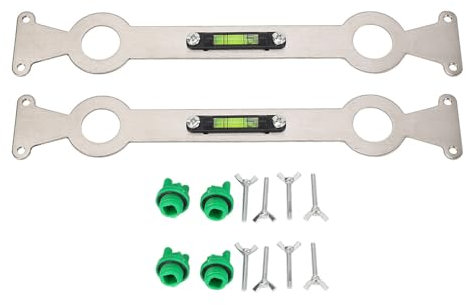 Livellatore Regolabile per Tubi Acqua Calda e Fredda, Livellatore a Bolla Alta Precisione, Adatto per Doccia e Soffioni, Regolatore Multiuso