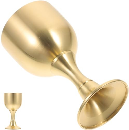 NAMOARLY Taza Budista De Mesa Exquisita Vaso De Ofrenda Copa De Metal Resistente Rotura