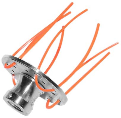 Cepillo para desbrozadora de malas hierbas, de aluminio con hilo de nailon de 32 raíces, cepillo universal para hierba silvestre, cabezal de recortador para desbrozadora, accesorios para jardín