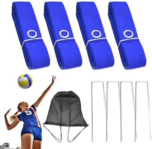 Beachvolleyball Linien, Markierung für Rasen, Tragbare Sportausrüstung für, Garten, Park und Training