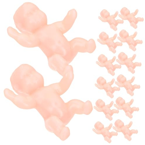 Hemobllo 30 Piezas Mini Bebés de Plástico Decorativos para Fiesta Figuras Pequeñas Adorables para Regalos Recién Nacidos y Decoración de Shower Color Paquete con Unidades