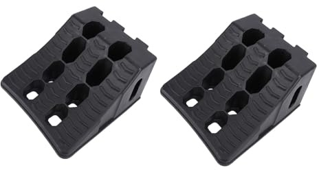 ERYUE Bloccaruota Antiscivolo da 2 Pezzi, Fermaruota Stabile e Resistente Alle Intemperie per Camion, Realizzato in HDPE, Adatto per, Roulotte da Viaggio, Rimorchi Barche, con
