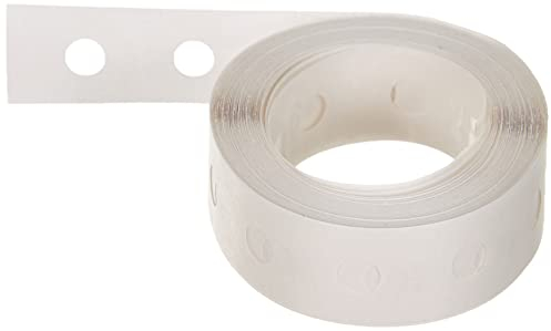 Leitz Lochverstärkungs-Ringe, Selbstklebend, Weiß transparent, Box mit 500 Stück, 17060000