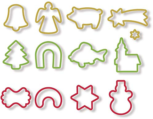 Tescoma Delicia Tagliabiscotti Di Natale in Anello, Plastica, 13 Pezzi