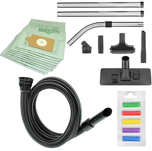 Vacspare 32mm Tool Kit for Numatic Henry with Stretch Hose, Dusting Brush, Stair Tool, 10 Hoover Bags + Free Fresheners