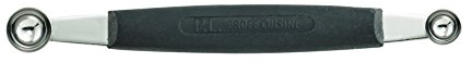 CAT CORA 38022 Cutlery-Pro Melon Baller, Professional Quality, 18/8 Stainless Steel, 10/15-Millimeters, Black