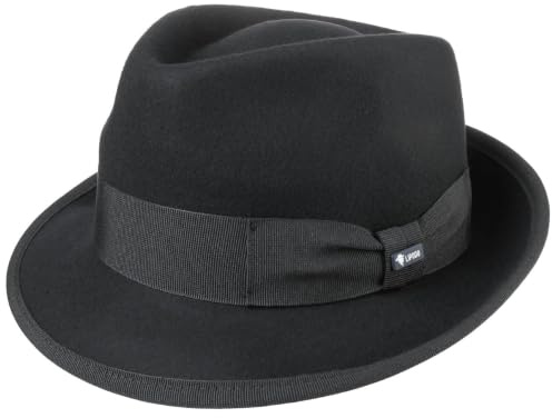 Lipodo Classic Wool Trilby Filzhut Damen Herren Wollhut Made in Italy Hut aus Wollfilz Trilbyhut Fedora Sommer Winter