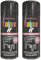HitlineUK 2 x 400ML BLACK SPRAY PAINT FOR METAL FURNITURE PAINT SPRAY BLACK FURNITURE PAINT PLASTIC