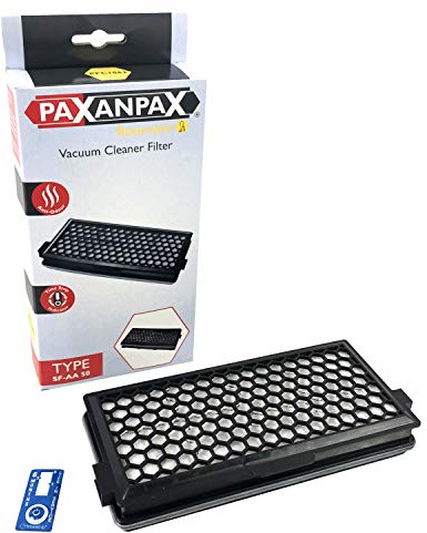 Paxanpax PFC1062 Anti Odour Vacuum Cleaner Filter with Timestrip Indicator for Miele SF-AA50 9616110 S4000, S5000, S6000, S8000, Black