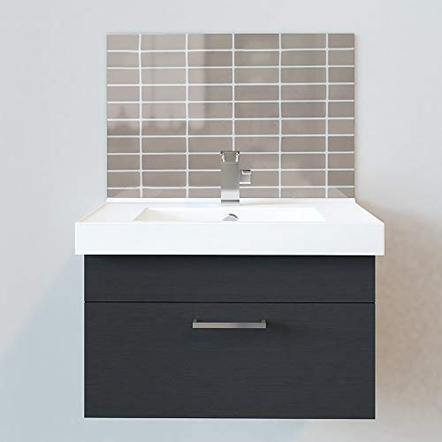 Bathroom Splashbacks - Sink Splashbacks - by Premier Range - Mirror Mosaic in 45cm Wide x 30cm High with Glue
