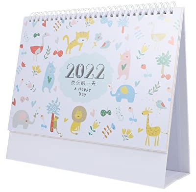 QINGGANGLING999 Bürokalender 1 stück Schreibtisch 2022 Kalender Kreative Desktop Stilvolle Kalenderstudentisierungsplan Kalender Tischkalender Wochenplaner