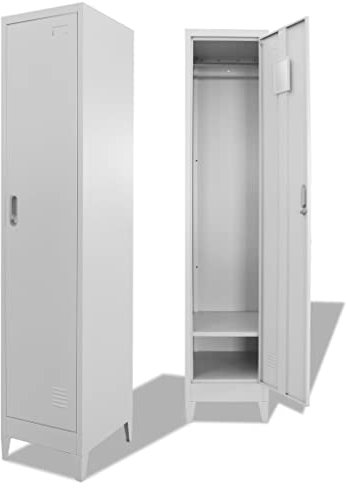 YITHOPI Schließfachschrank,Spind ​Metallschrank Umkleideschrank Metallspind Lagerschrank Mehrzweckschrank,für Umkleideräume,Büro,Schule,38 x 45 x 180 cm