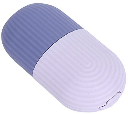 TOPINCN EIS-Gesichtsroller, Silikon, Rutschfester Griff, Gesichtseis, Schmerzlinderung, Gesichtseis, um die Haut zu Straffen, Langlebige EIS-Gesichtsform für die Gesichtsmassage,(Lila