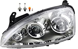 Johns, Scheinwerfer Halogen passend für Opel Corsa C 07/2003-12/2009 Links Leuchtmittel