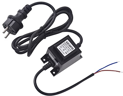 Karyoosi LED Trafo 24V Netzteil AC/AC 15W 0.6A, Außen Steckernetzteil Transformator IP68 für LED-Beleuchtung und Teichpumpen