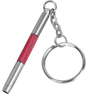 UNEAK - Reparationssats för glasögon röd precision 3-i-1 mini skruvmejslar set nyckelring glasögon, solglasögon, solglasögon, klocka, elektronik, glasögon, platt huvud, stjärnknappar, Hex