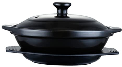 IMIKEYA Cooking Chinese Clay Pot for Induction Hob Stove Top Casseroles Ceramic Soup Cooking Tool