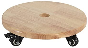 Pflanzenuntersetzer für den Außenbereich, Pflanzenwagen, Pflanzenständer mit Rädern, Pflanzkübelsockel aus Holz, Pflanztablett für den Garten, Pflanzentrolley für das Wohnzimmer, Pflanzuntersetzer (