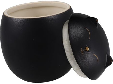 Alipis Zuccheriera Gatto Portafortuna Barattolo di Contenitore per Alimenti in Porcellana Lattina per La Conservazione del tè Barattolo da Cucina Zuccheriera in Porcellana Ceramica