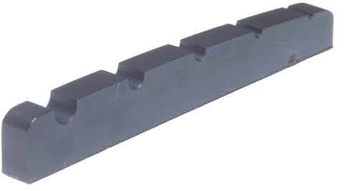 Capotasto nero a 5 corde in grafite per basso, 45 mm x 3,5 mm
