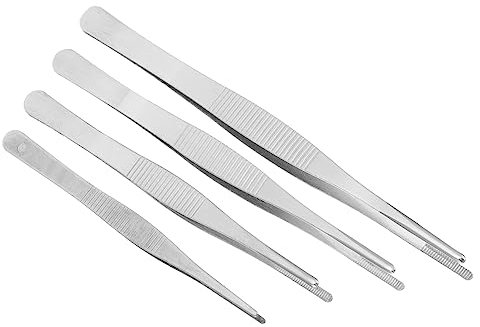 Mikinona 4stücke Teiliges -zangen-set Mit Runden Und Geraden Für Gartenarbeit Aquarienpflanzen Und Anwendungen Langlebig Und Robust Mit Gezahnten Für Besseren