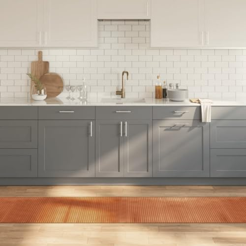 XGWKCNV Dekor-Teppich, rechteckig, braun, 60 x 1000 cm, Bambus-Teppiche