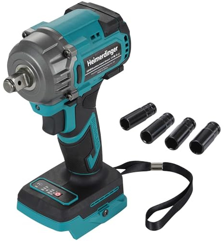 1/2 Inch Cordless Impact Wrench Compatible with Makita 18V Battery-550N.m(406Ft-lbs) Brushless High Torque Impact Gun,3200RPM Driver for Car Tires Truck