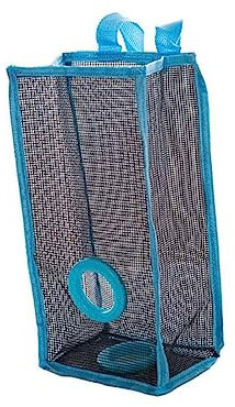 Cabilock Atmungsaktiver Mesh Aufbewahrungsbeutel Zum Aufhängen Müllbeutel Organizer Für Küche Mit Seitlichen Und Unteren Öffnungen Platzsparend Wiederverwendbar s Blau
