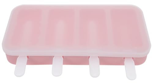 MOLUCKFU 1satz Eisformen Silikon Mit Stielen Und Deckel Fach Cartoon Popsicle Formen Für Selbstgemachtes Eis Sicher Und Einfach Zu Bedienen Für Desserts Und Snacks