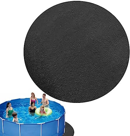 Ground Cloth Pool Floor Protector Mat for Frame Pool and Above Ground Swimming Pools Inflatable Hot Tub Mat with Pool Floor Pads Felt Mat for Pool Protection (Black)