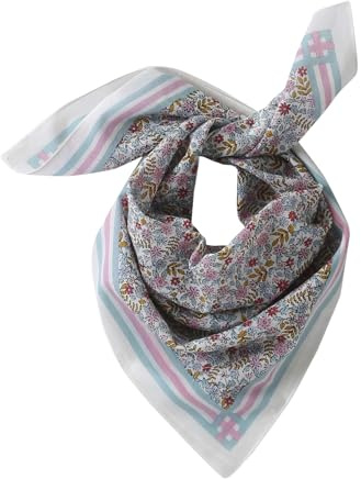 VERTBAUDET Foulard Imprimé Fleurs Fille Coton écru TU