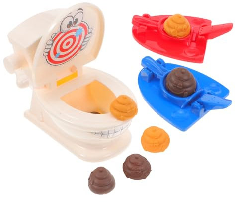 ZUNOXAZ 1ensemble Jeu De Amusant avec Lanceur De Caca Jouet Interactif pour Garçon Fille pour Fêtes Anniversaire Et Réunions Familiales Kit De Pranks Humoristiques Accessoire De